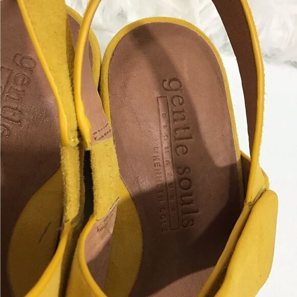 Gentle Souls Gianna Wedge Heel Sling Back Sandals Size 39 - Picture 3 of 10